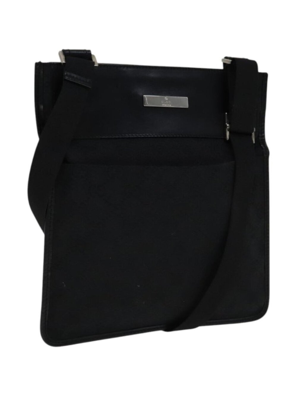 GUCCI GG Canvas Shoulder Bag Black 27639